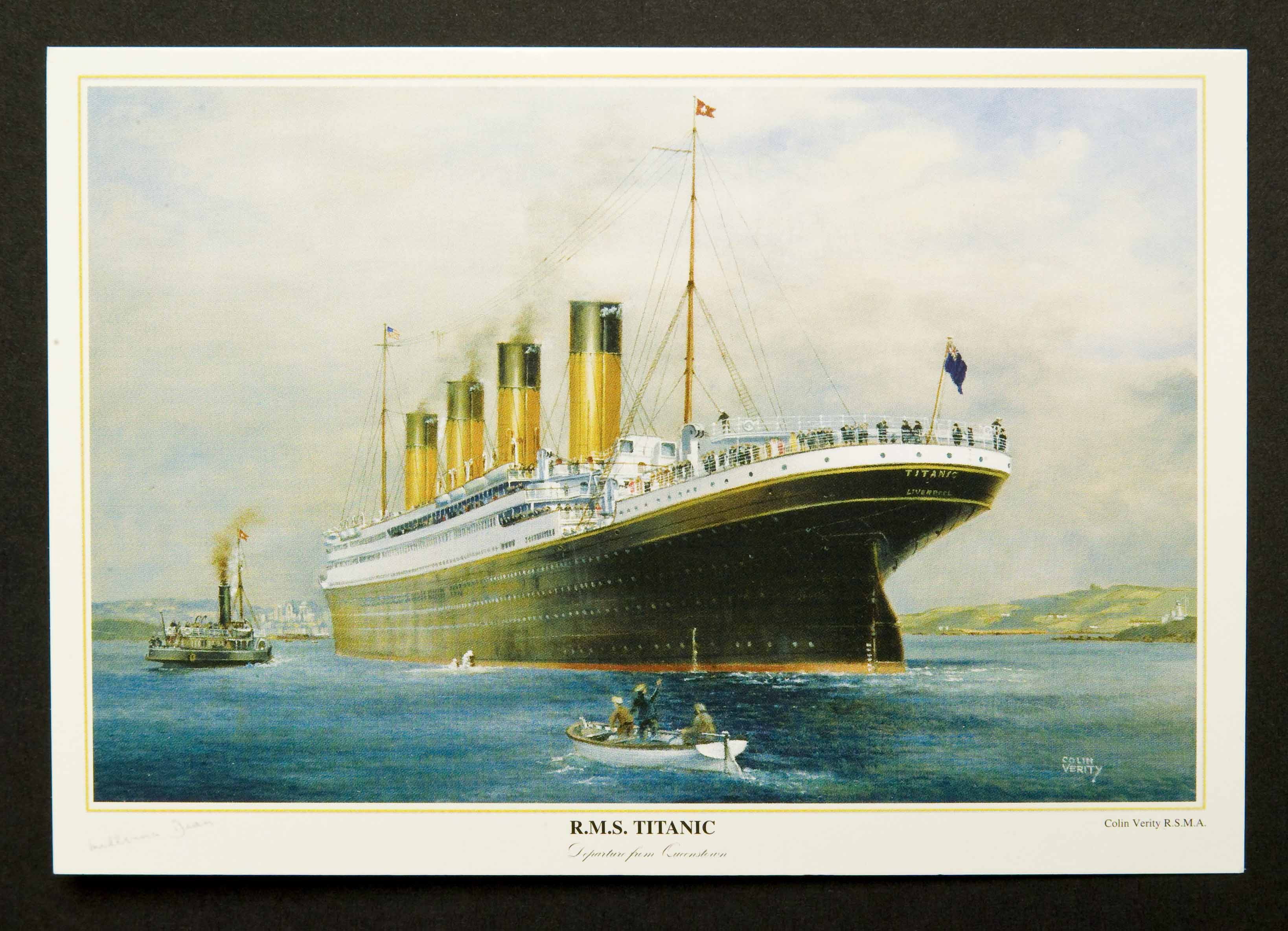 " R.M.S. Titanic" Postcards (6) by Colin Verity